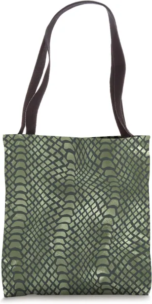 Alligator Crocodile Reptile Skin Vintage Art Print Pattern Tote Bag