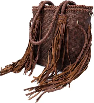 American Darling ADBGD146BR Genuine Leather Women Bag Western Handbag Purse