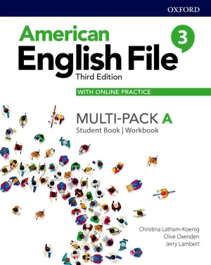 American English File Level 3 Student Book/Workbook Multi-Pack A with Online Practice