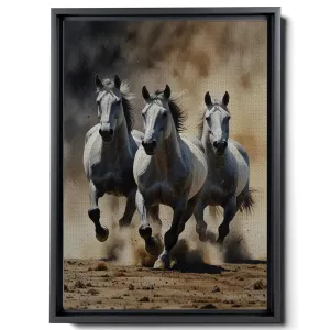 Animal Pictures Wall Art, Desert Running Horses Painting Picture Print on Canvas, Modern Wall Decor, Wildlife Wall Art, Animal Wall Decor, Horses Art Print, Print Canvas, Wall