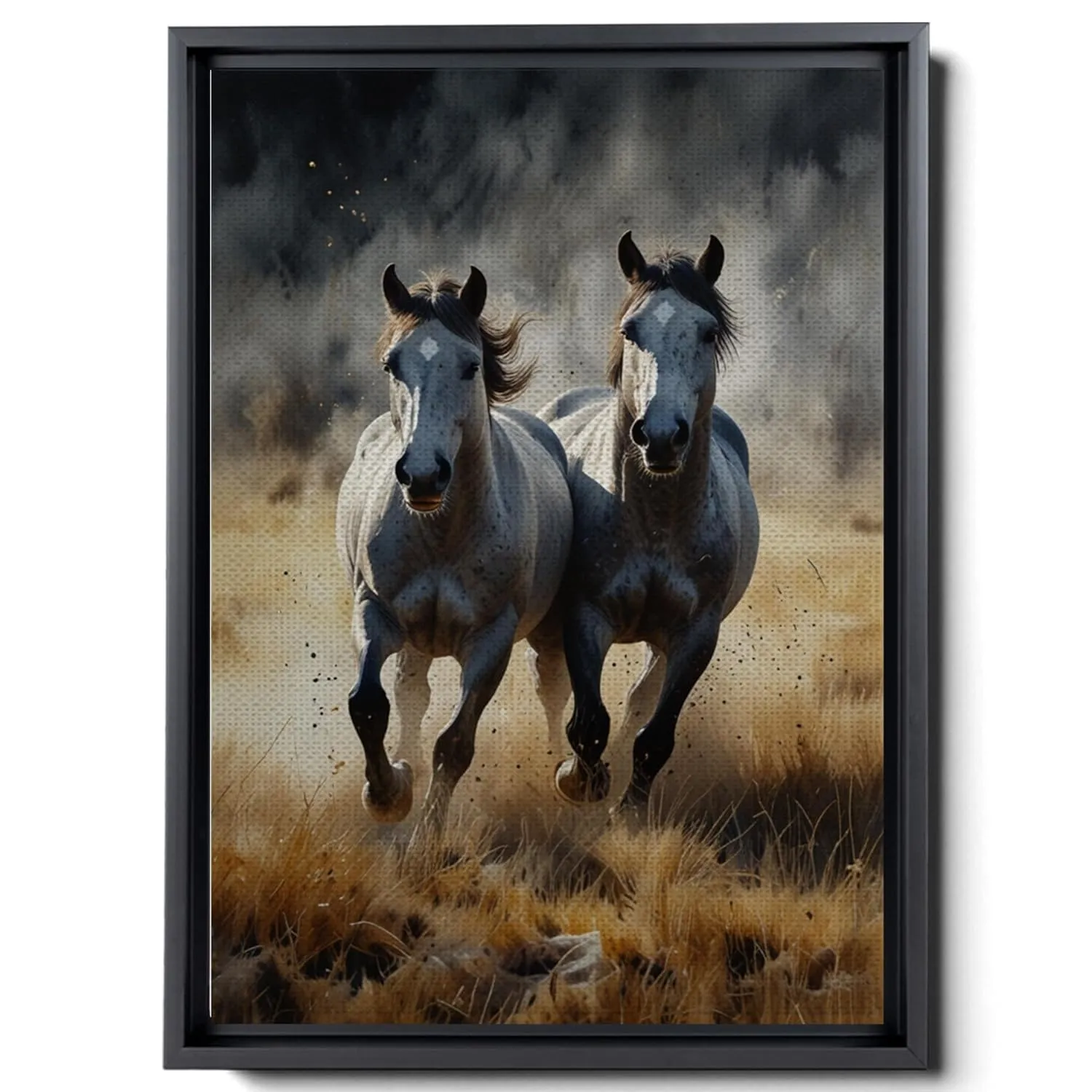 Animal Pictures Wall Art, Desert Running Horses Painting Picture Print on Canvas, Modern Wall Decor, Wildlife Wall Art, Animal Wall Decor, Horses Art Print, Wall Art Prints, Print