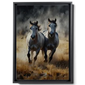 Animal Pictures Wall Art, Desert Running Horses Painting Picture Print on Canvas, Modern Wall Decor, Wildlife Wall Art, Animal Wall Decor, Horses Art Print, Wall Art Prints, Print
