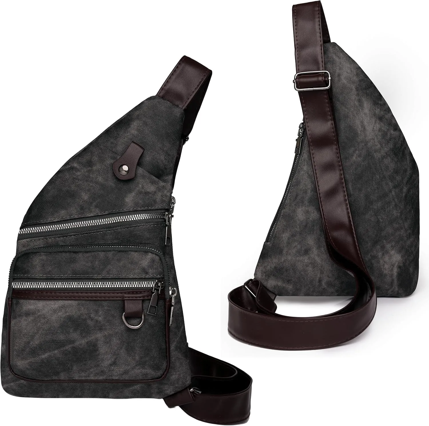 Anti Theft Travel Bag - Side Crossbody Sling Backpack for Women & Men - Waterproof & Theft Proof