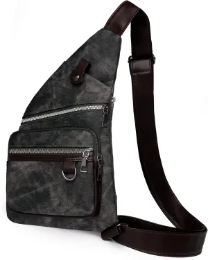 Anti Theft Travel Bag - Side Crossbody Sling Backpack for Women & Men - Waterproof & Theft Proof