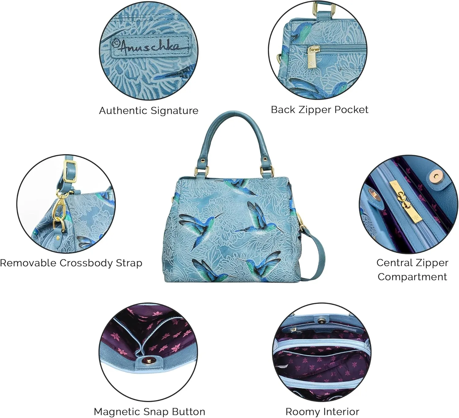 Anuschka Multi Compartment Satchel-690