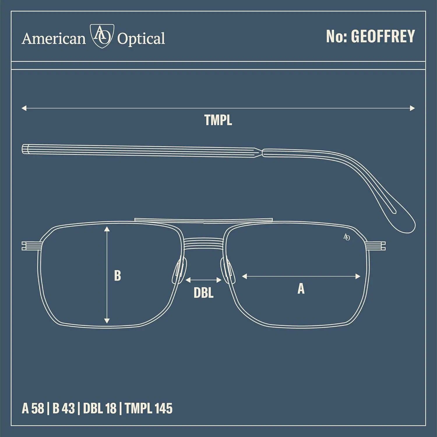 AO Geoffrey Sunglasses - AOLite Nylon Lenses