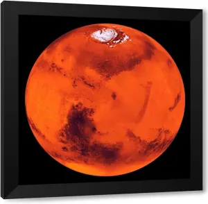 ArtDirect The North Polar Residual ice cap of the Planum Boreum Region Custom Framed Art Print Giclee Print or Canvas Options with Various Sizes and Customization by NASA