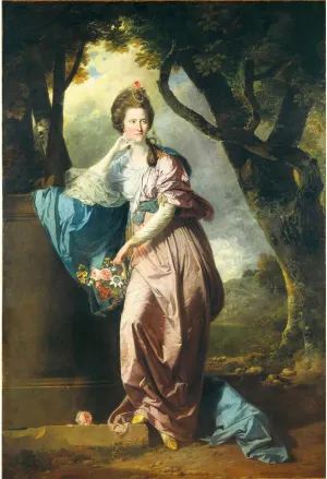 ARTICULOZY Giclee Print Rolled - Johann Zoffany - Mrs Woodhull - 24x18 Inch Canvas Wall Decor Art Print