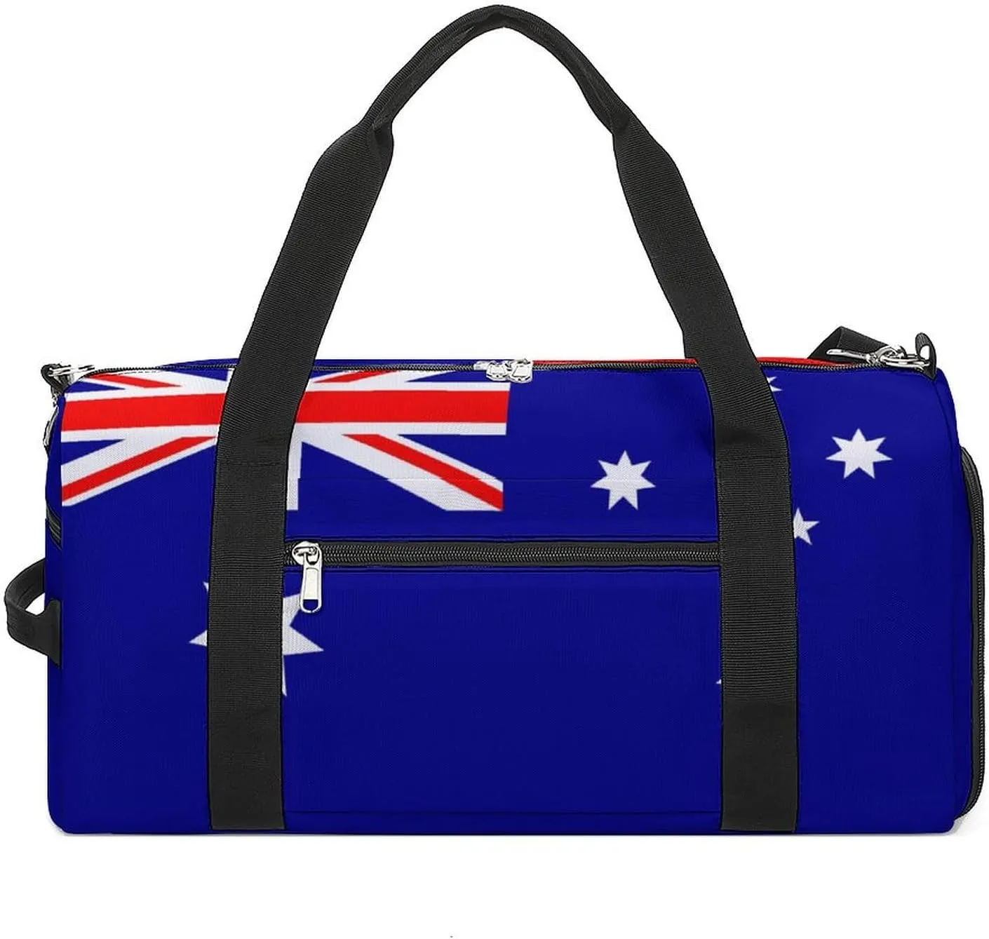Australia Flag Sports Gym Bag for Boys Girls with Shoe Compartment Weekender