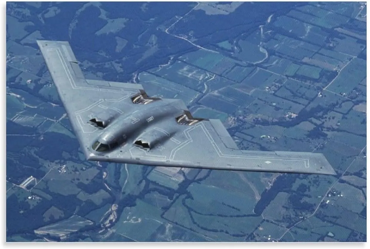 Aviation Wall Decor Northrop-Grumman B-2 Spirit Bomber Art Print Poster (4) Picture Print Wall Art Poster Painting Canvas Posters Artworks Room Aesthetic 20x30inch(50x75cm)