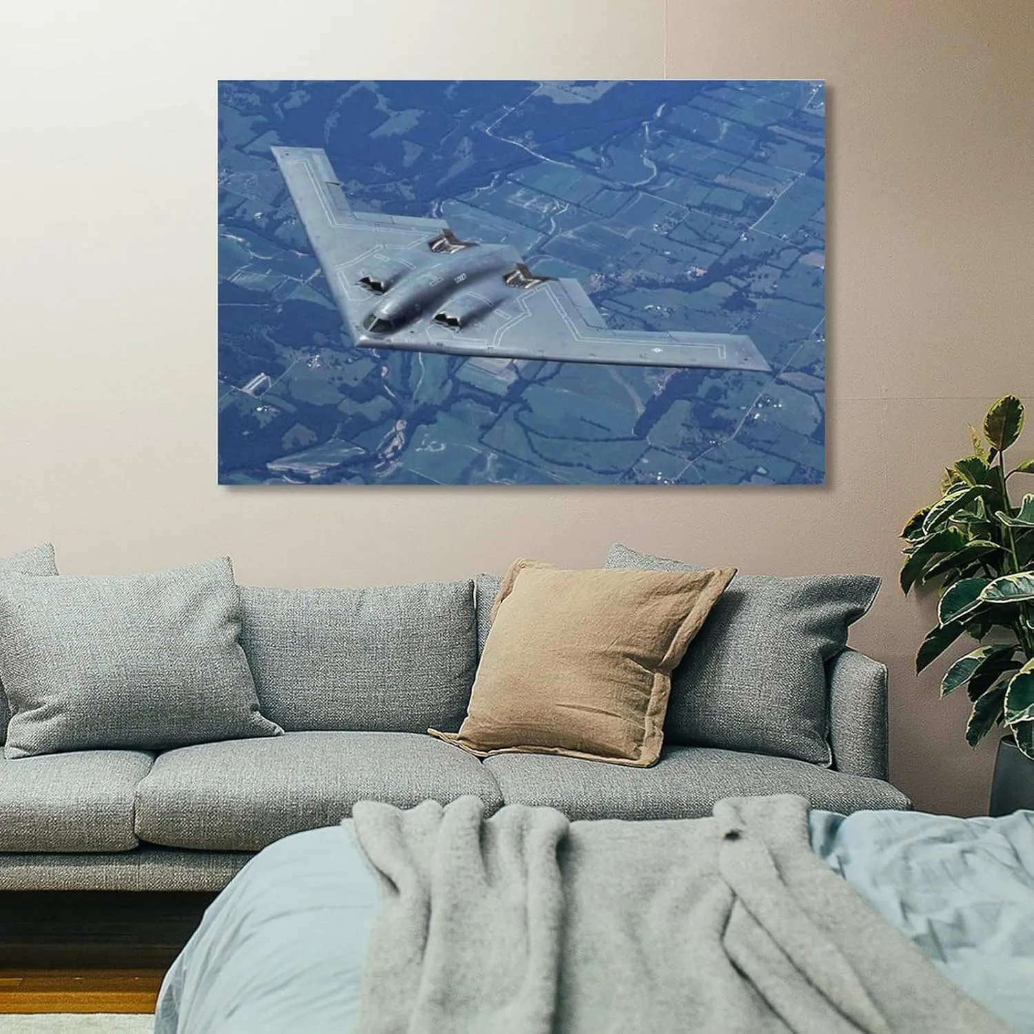 Aviation Wall Decor Northrop-Grumman B-2 Spirit Bomber Art Print Poster (4) Picture Print Wall Art Poster Painting Canvas Posters Artworks Room Aesthetic 20x30inch(50x75cm)