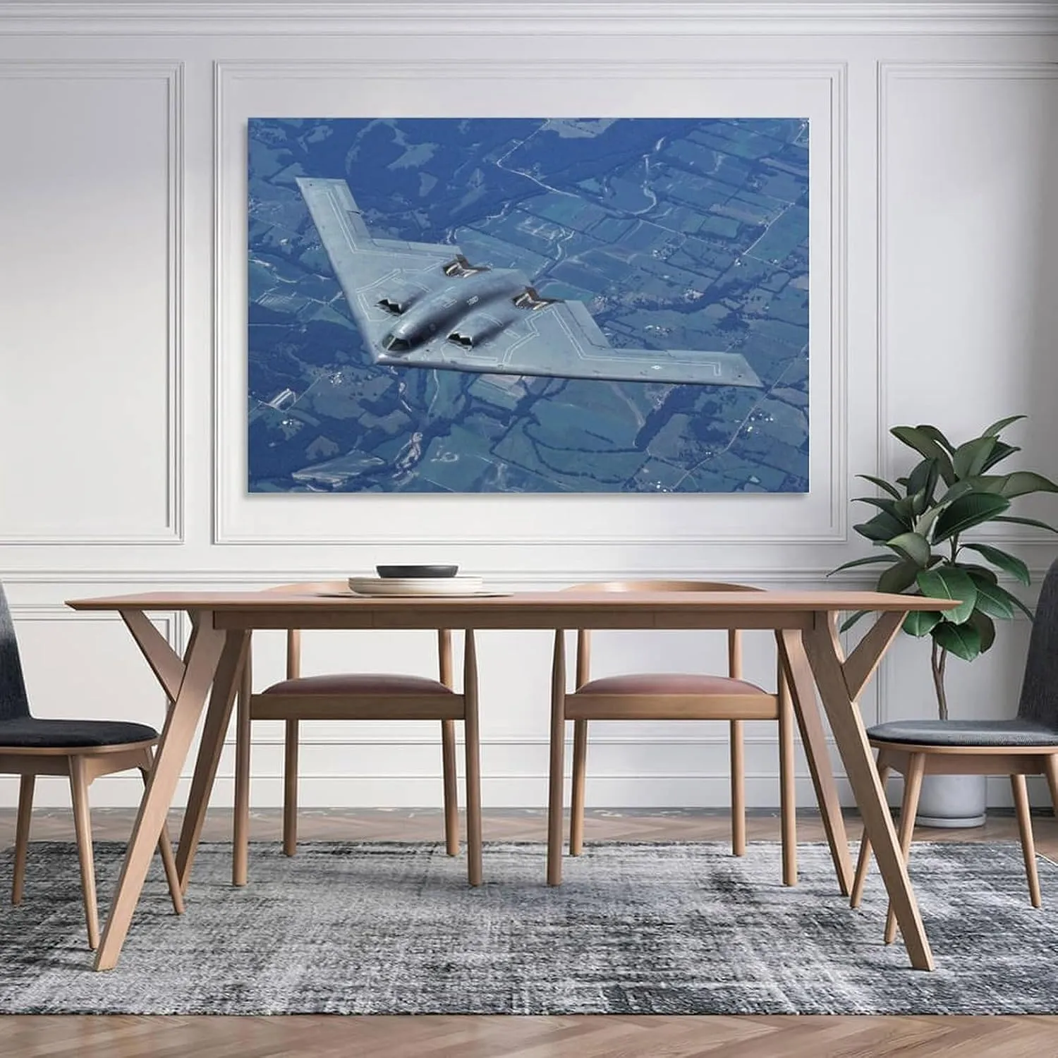 Aviation Wall Decor Northrop-Grumman B-2 Spirit Bomber Art Print Poster (4) Picture Print Wall Art Poster Painting Canvas Posters Artworks Room Aesthetic 20x30inch(50x75cm)