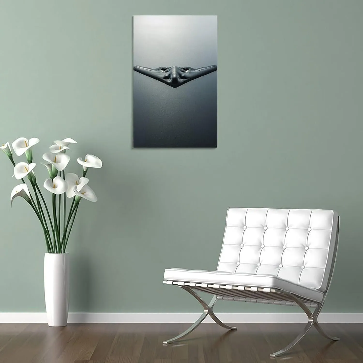 Aviation Wall Decor Northrop-Grumman B-2 Spirit Bomber Art Print Poster (8) Artworks Picture Print Poster Wall Art Painting Canvas Decor Home Posters Decorative 08x12inch(20x30cm)