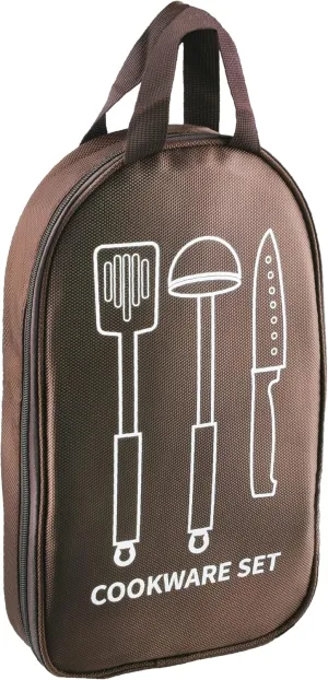 Azarxis Camping Cooking Utensils Organizer Bag Travel Storage Bag Portable Small Stuff Case for Storing Flatware Cutlery Digital Accessories Cosmetics Makeup Brushes