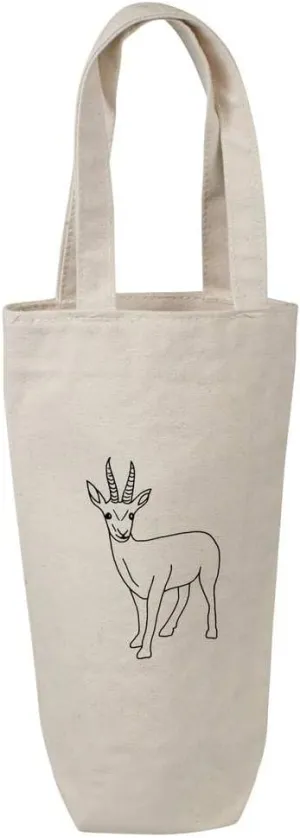 Azeeda 'Gazelle' Cotton Wine Bottle Gift/Travel Bag (BL00011694)
