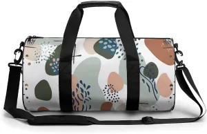 Baby Nursery Pattern Travel Gym Bag for Women Men Cute Style Cylindrical Duffle Bag Sport Workout Bag with Shoulder Strap