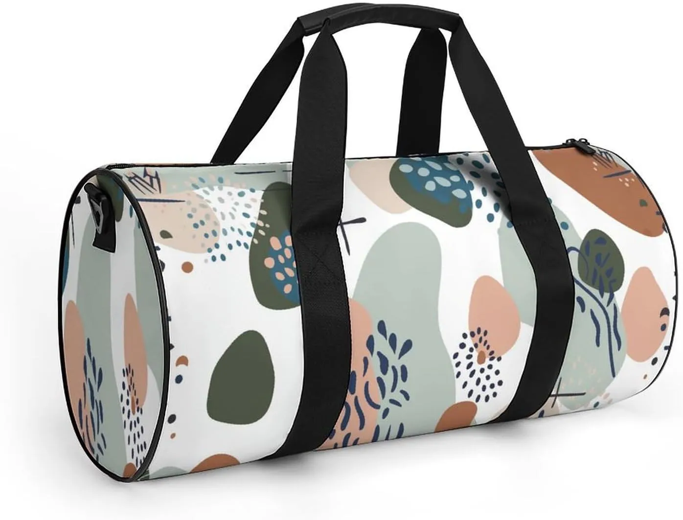 Baby Nursery Pattern Travel Gym Bag for Women Men Cute Style Cylindrical Duffle Bag Sport Workout Bag with Shoulder Strap