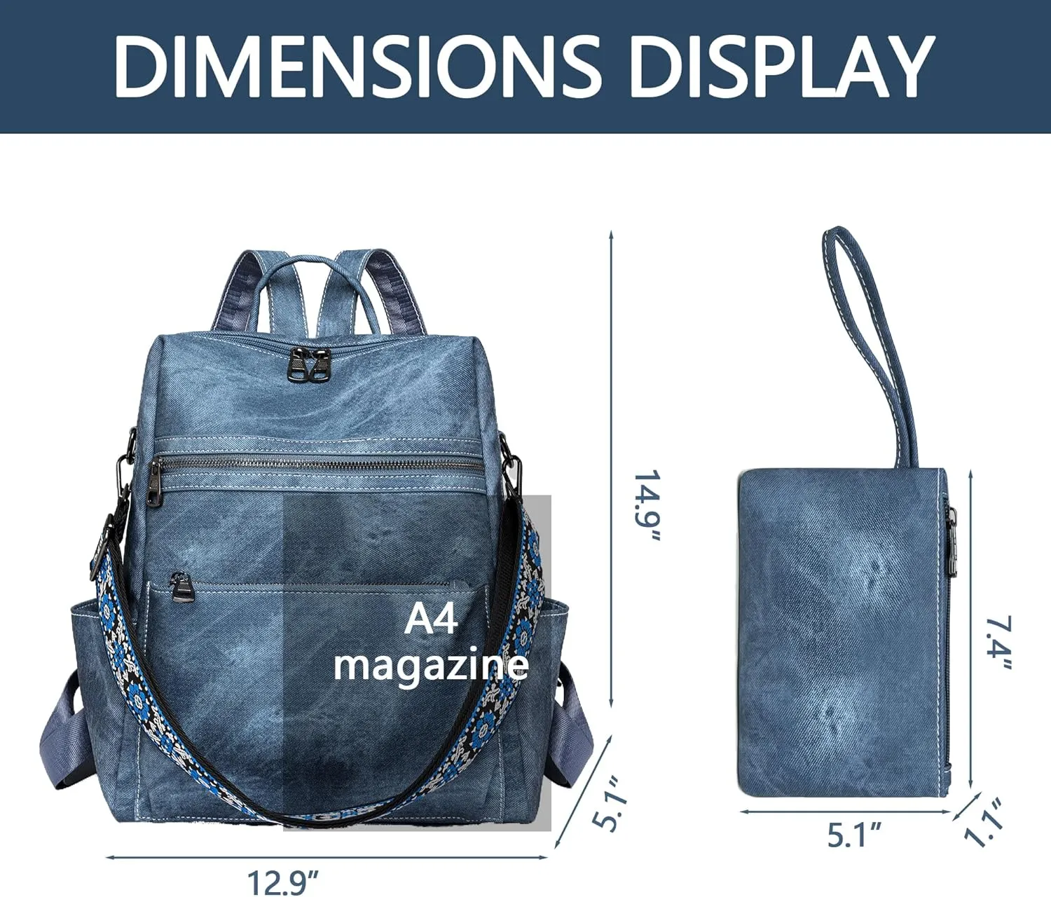 Backpack Purse for Women Pu Leather Travel Backpack Fashion Designer Shoulder Bag Ladies Convertible Handbags