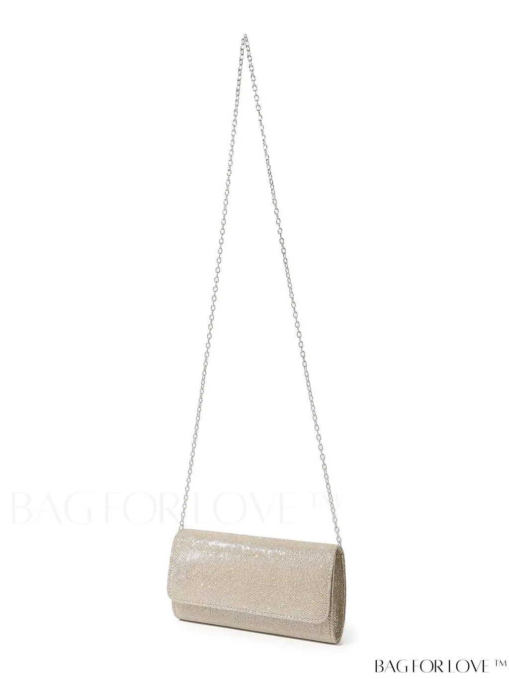 BagForLove - Compact Black Glitter Party Envelope Bag