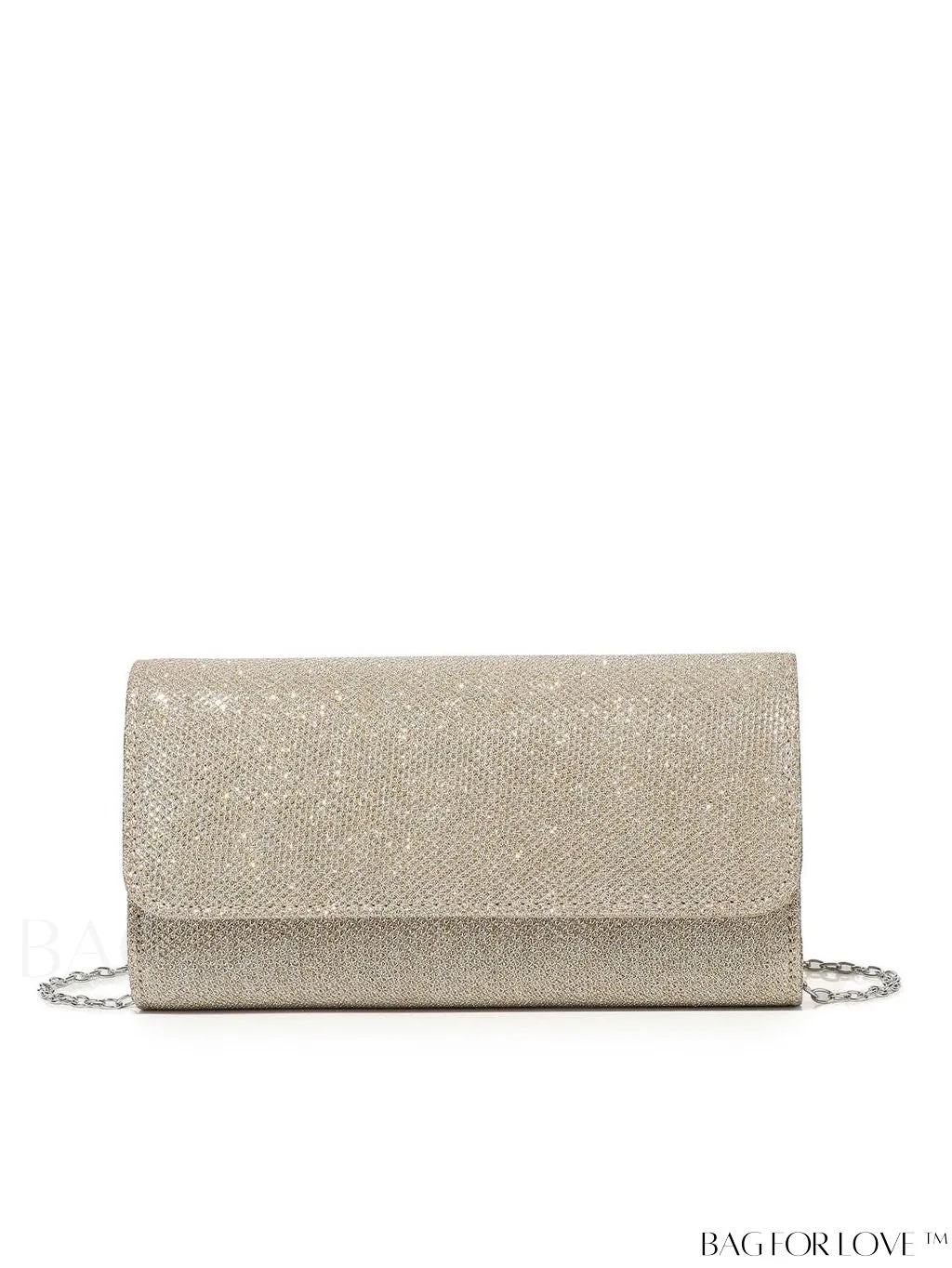 BagForLove - Compact Black Glitter Party Envelope Bag