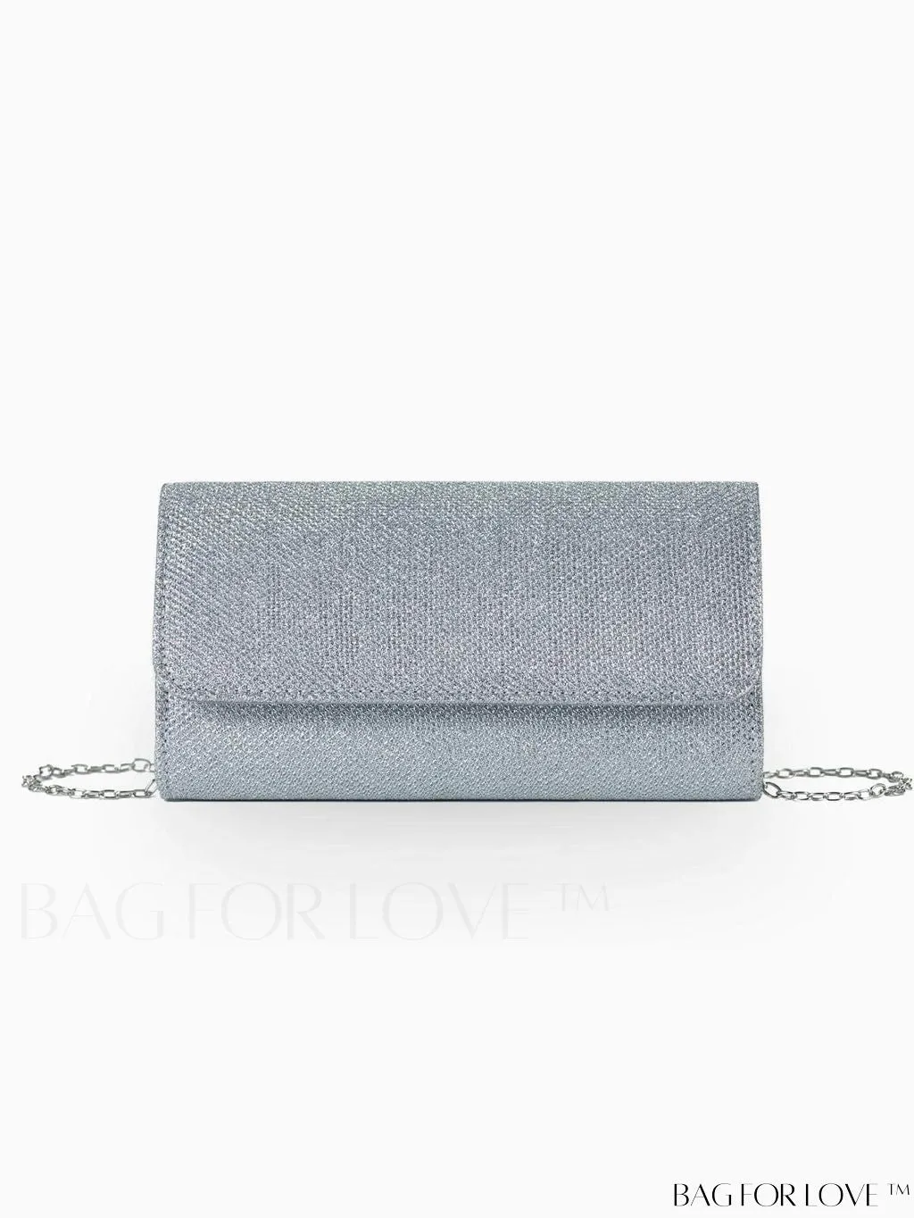 BagForLove - Compact Black Glitter Party Envelope Bag