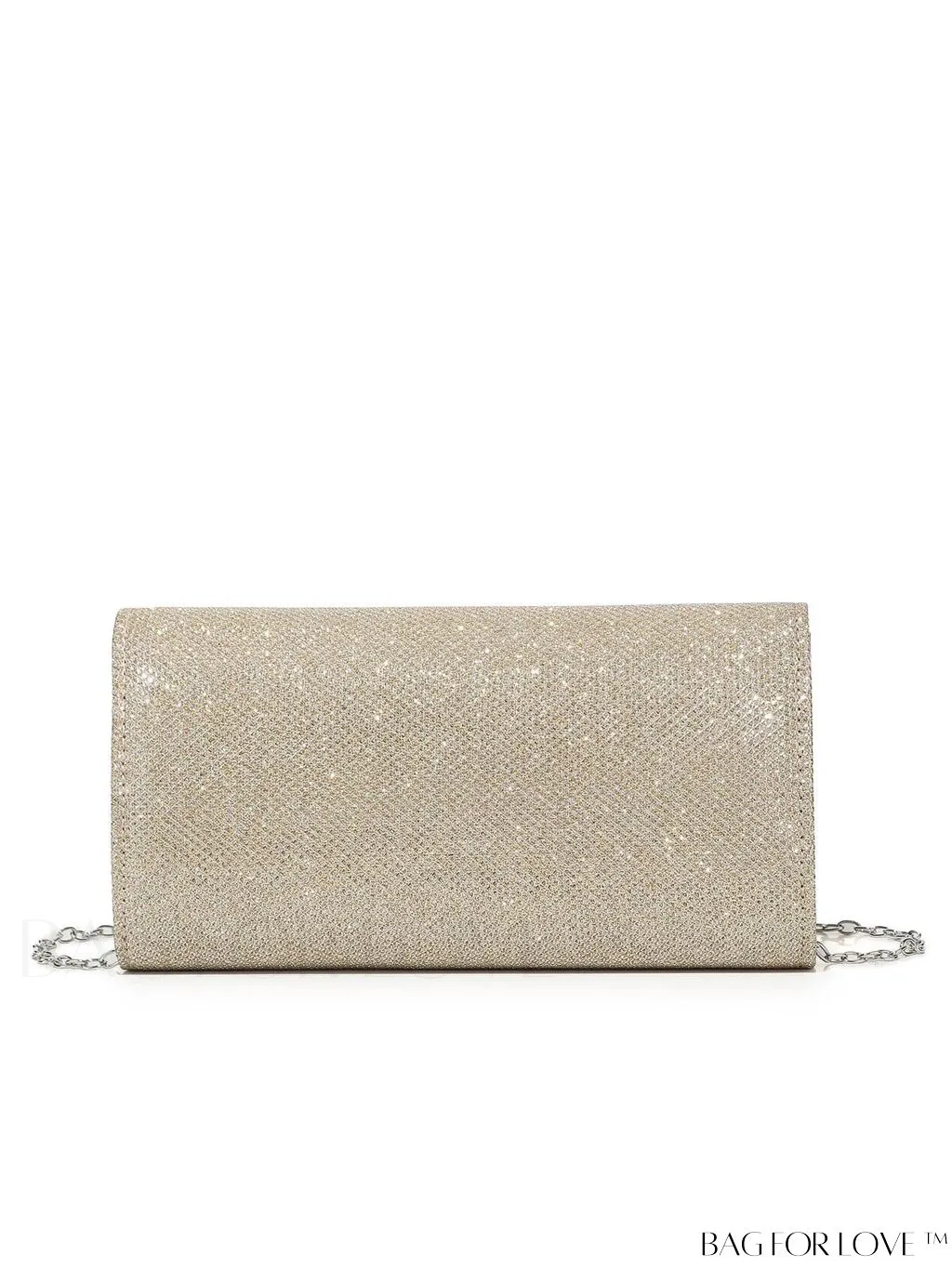 BagForLove - Compact Black Glitter Party Envelope Bag