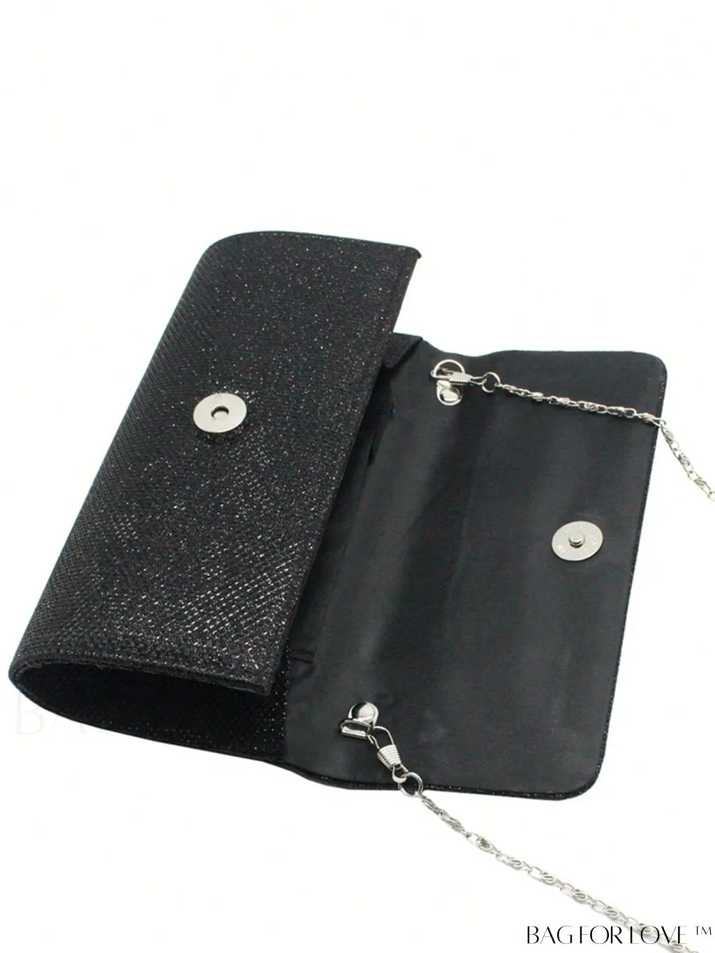 BagForLove - Compact Chain Strap Flap Fashion Box Bag in Solid Color