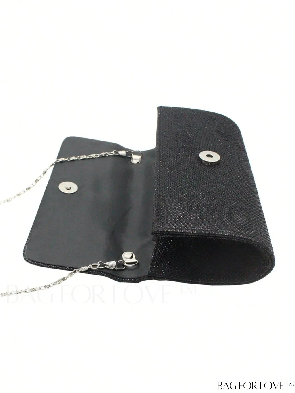 BagForLove - Compact Chain Strap Flap Fashion Box Bag in Solid Color