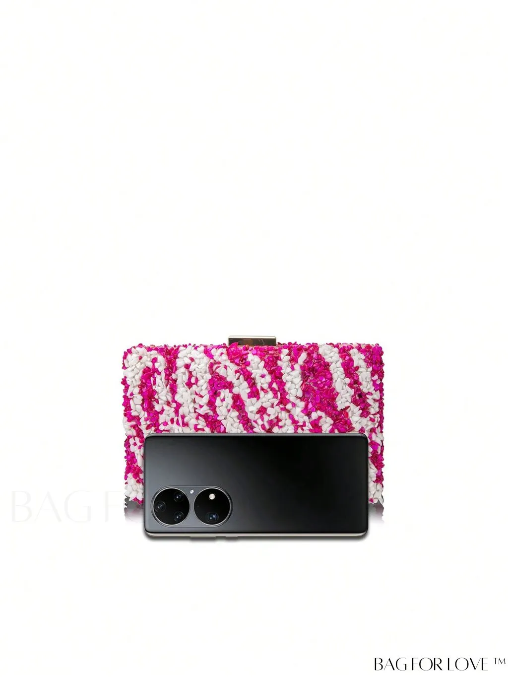 BagForLove - Compact Colorblock Box Bag with Chain Strap