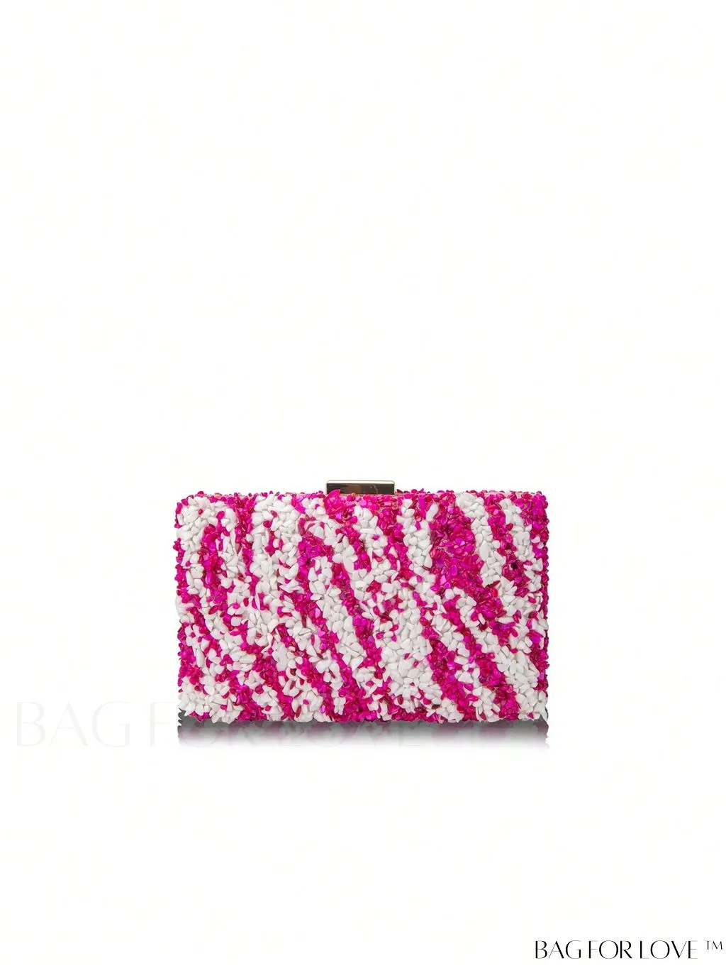BagForLove - Compact Colorblock Box Bag with Chain Strap