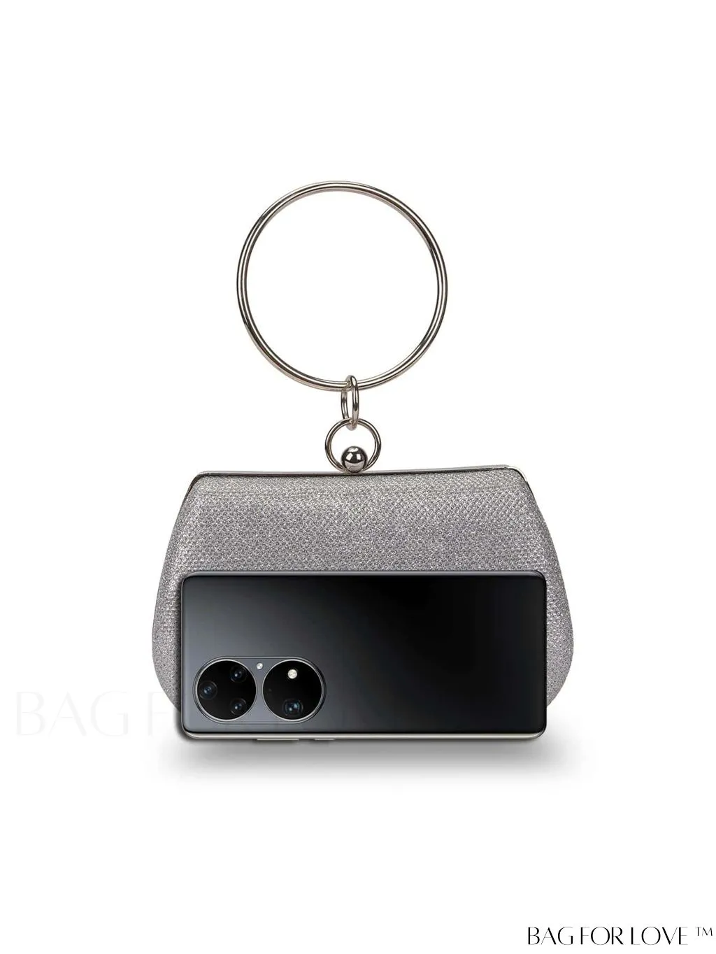 BagForLove - Compact Glam Chain Box Bag with Top Ring Handle
