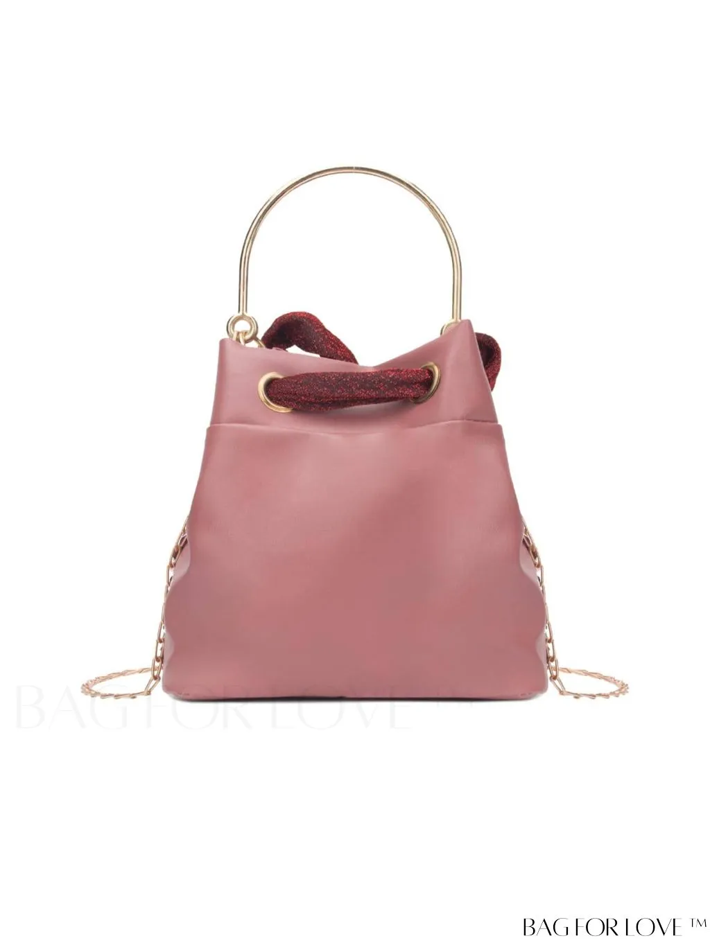 BagForLove - Compact Sequin & Bow Chain Bucket Bag
