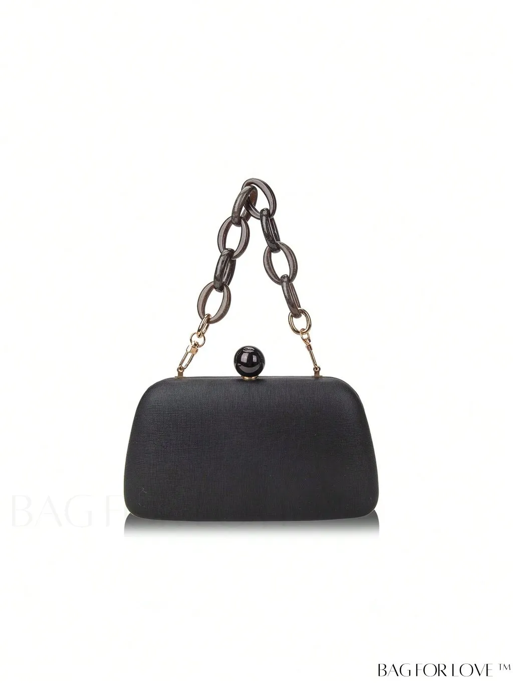BagForLove - Compact Solid Color Box Bag with Chain Strap