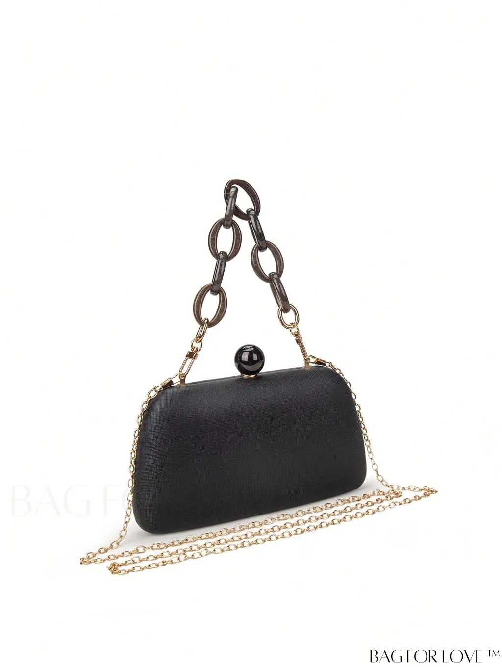 BagForLove - Compact Solid Color Box Bag with Chain Strap