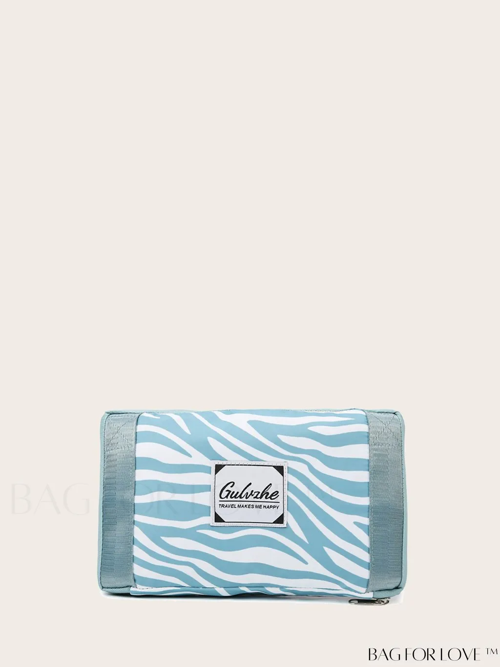 BagForLove - Multifunctional Zebra Print Travel Duffel with Shoe Compartment, Waterproof & Abrasion-Resistant Gym Bag