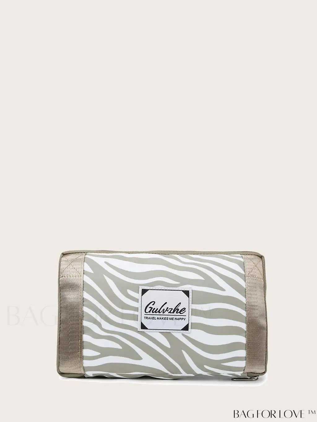 BagForLove - Multifunctional Zebra Print Travel Duffel with Shoe Compartment, Waterproof & Abrasion-Resistant Gym Bag