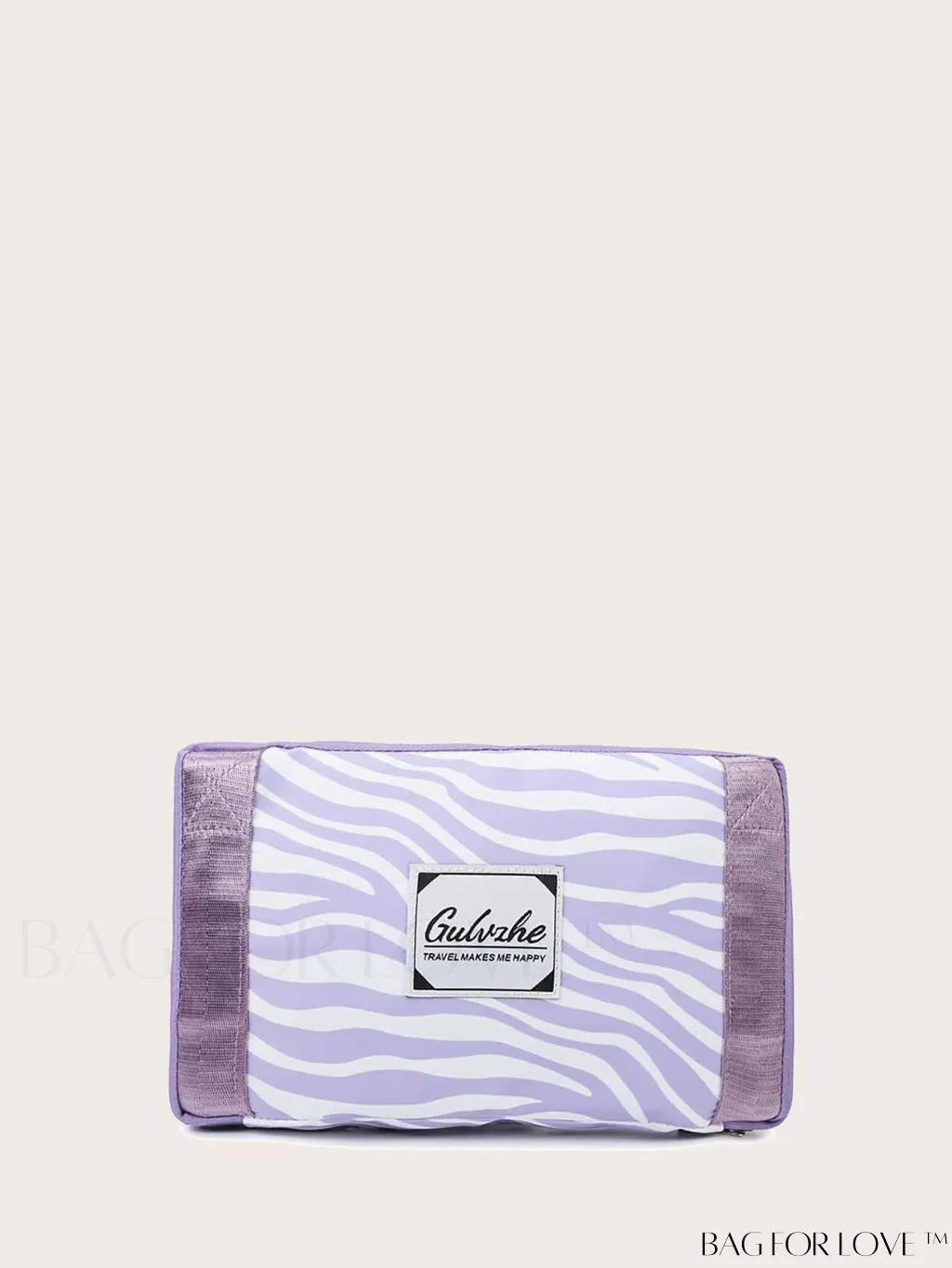 BagForLove - Multifunctional Zebra Print Travel Duffel with Shoe Compartment, Waterproof & Abrasion-Resistant Gym Bag