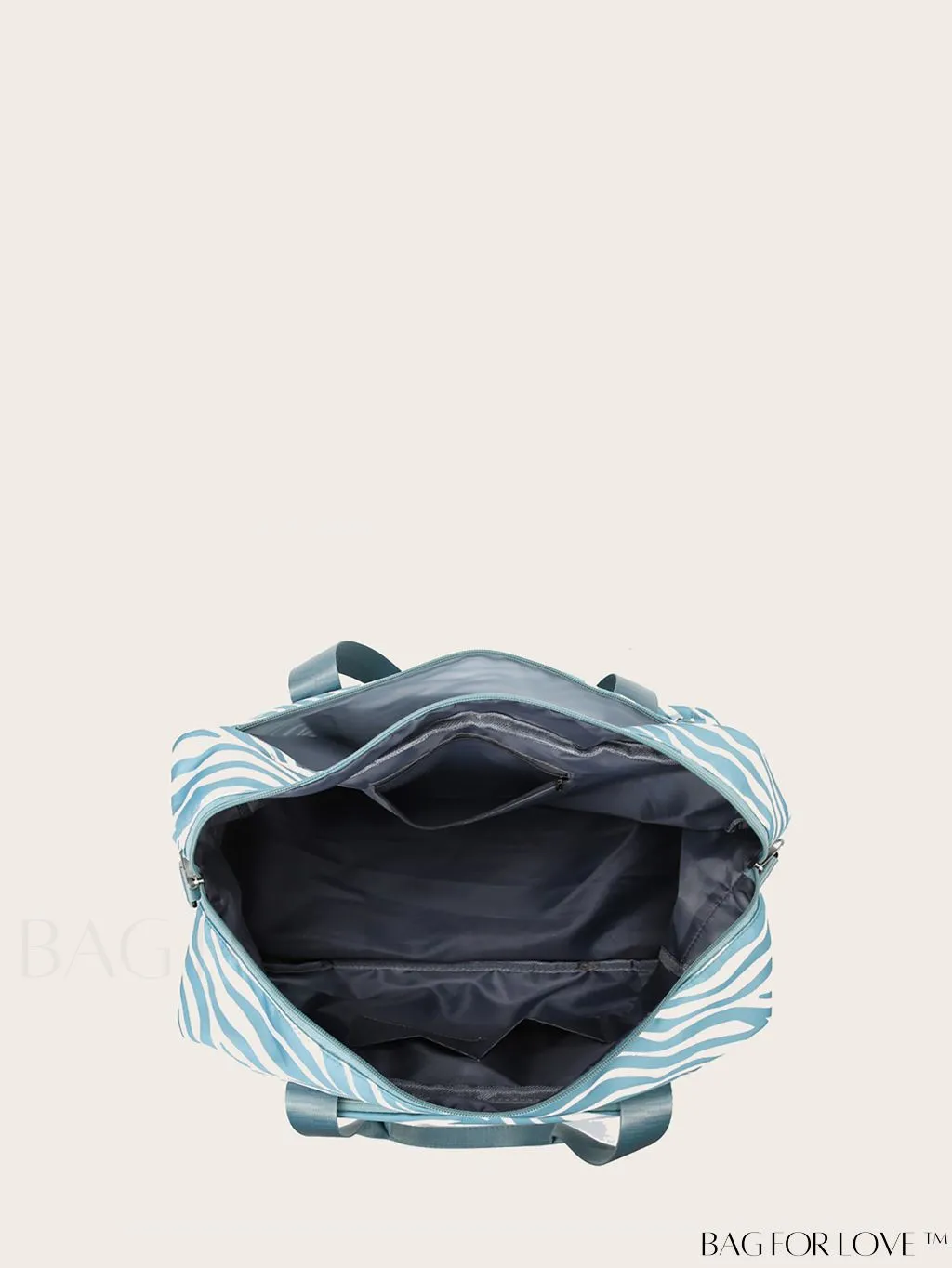 BagForLove - Multifunctional Zebra Print Travel Duffel with Shoe Compartment, Waterproof & Abrasion-Resistant Gym Bag