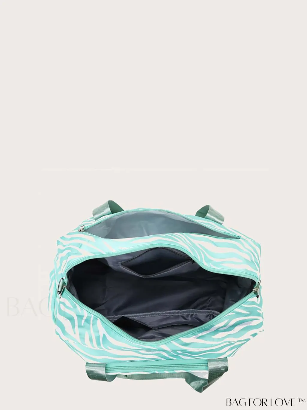 BagForLove - Multifunctional Zebra Print Travel Duffel with Shoe Compartment, Waterproof & Abrasion-Resistant Gym Bag
