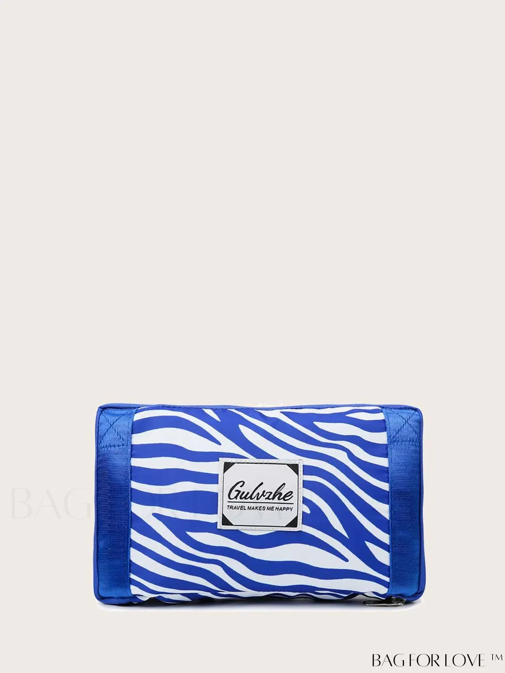 BagForLove - Multifunctional Zebra Print Travel Duffel with Shoe Compartment, Waterproof & Abrasion-Resistant Gym Bag