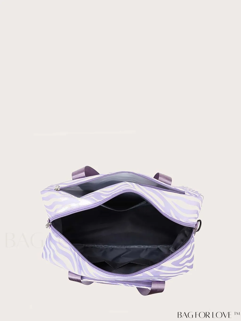 BagForLove - Multifunctional Zebra Print Travel Duffel with Shoe Compartment, Waterproof & Abrasion-Resistant Gym Bag