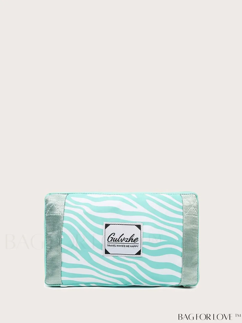 BagForLove - Multifunctional Zebra Print Travel Duffel with Shoe Compartment, Waterproof & Abrasion-Resistant Gym Bag