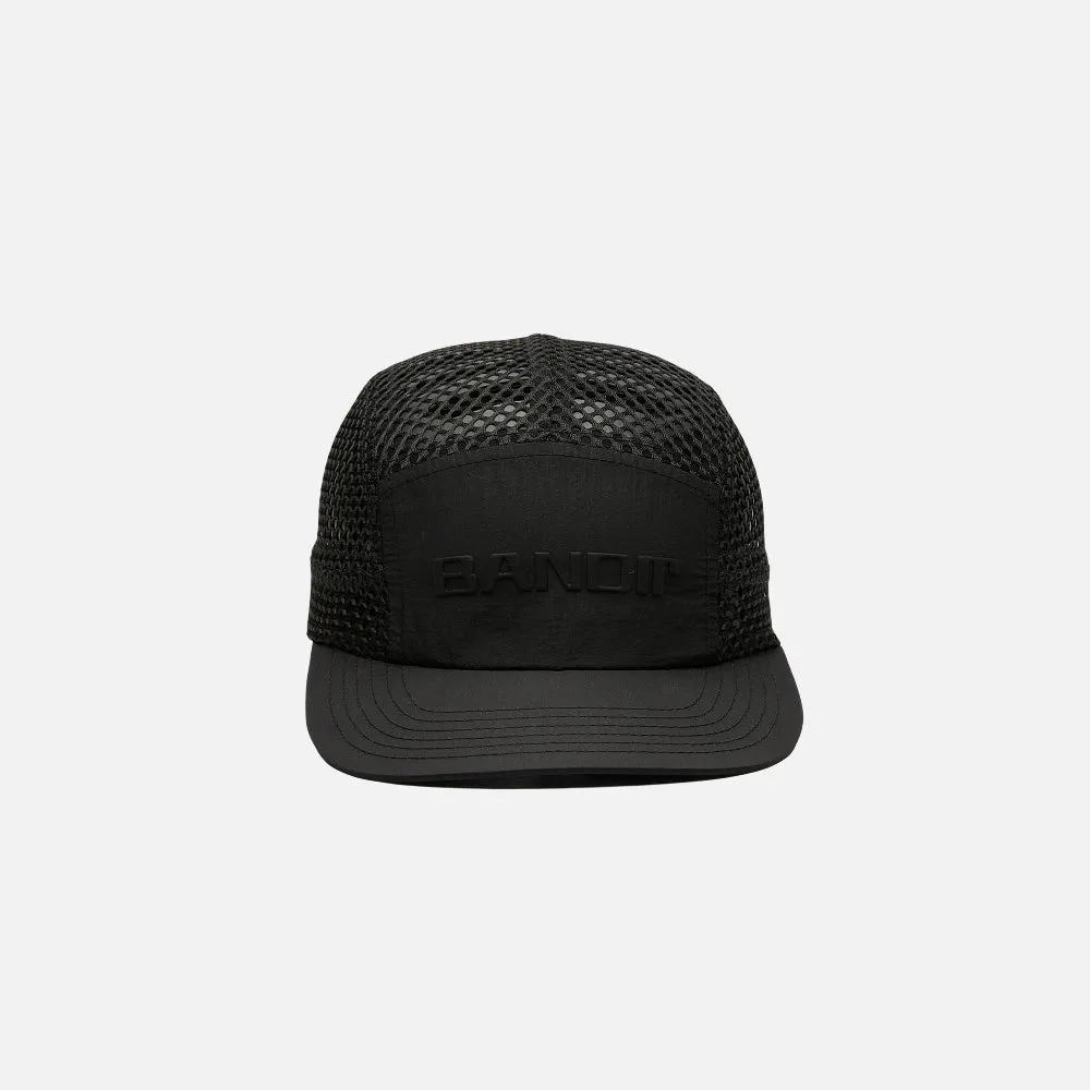 Bandit Open Mesh Run Hat - Black