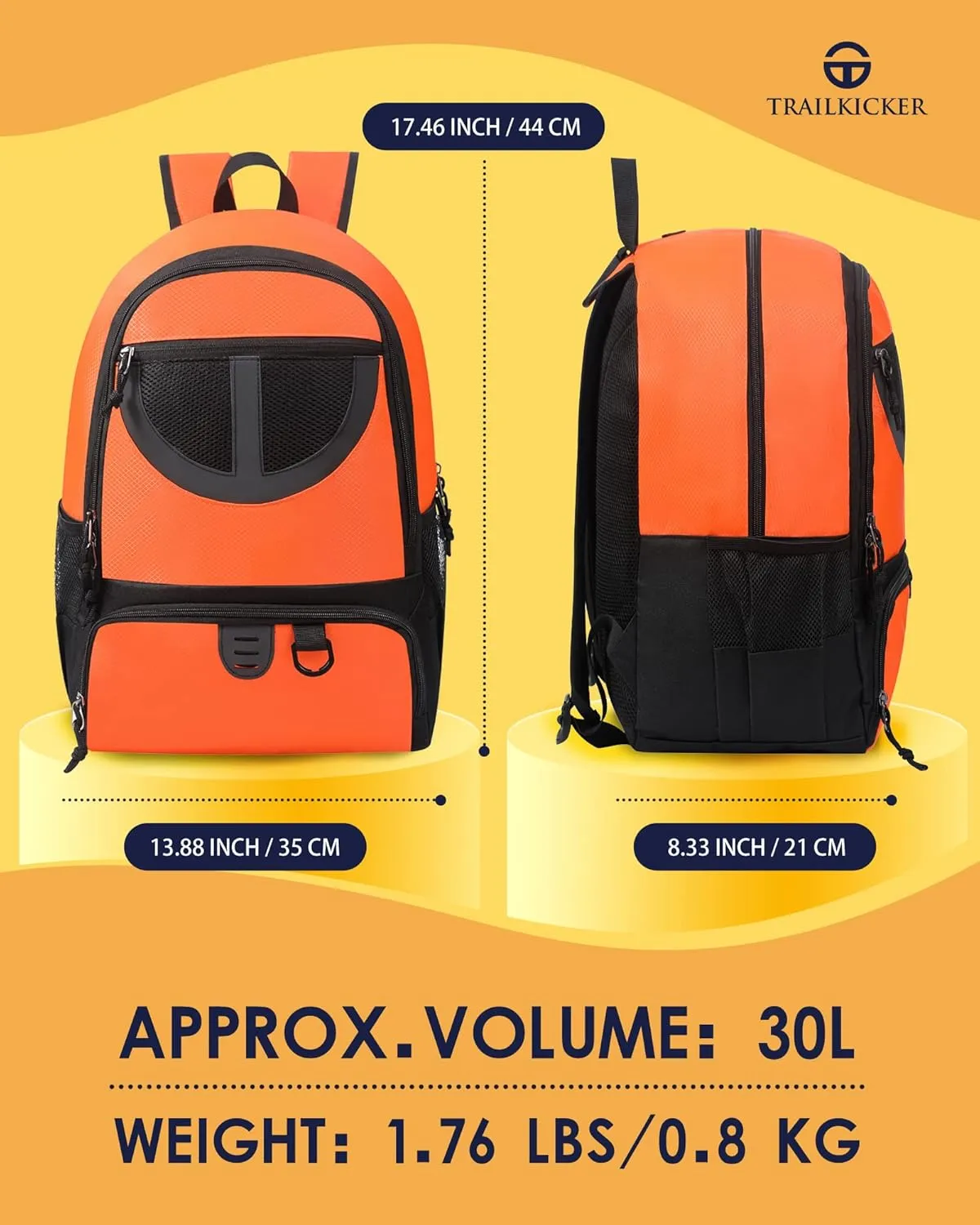 Basketball Bag Backpack for Men Women with Ball & Shoes Compartment 30L Capacity Lightweight Breathable Boys Girls Soccer Ball Bag Backpack Fit Volleyball Football Sports Travel School Gym