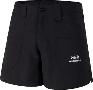 BASSDASH Youth 5" Fishing Shorts UPF 50  Water Resistant Quick Dry Boys Girls Hiking Cargo Shorts with Pockets FP03Y