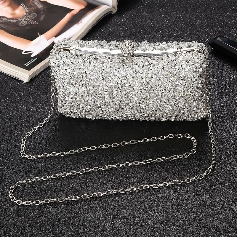 Beaded Evening Bag Diamonds Clutch