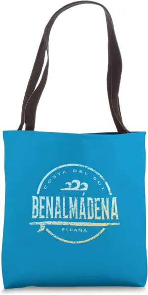 Benalmádena España - Retro Benalmadena Spain Vintage Surf Tote Bag