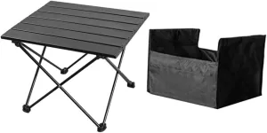 BESPORTBLE Outdoor Folding Camping Table Lightweight Portable Design for Easy Setup for Picnics Beach and Camping Activities Compact Convenient Storage Options