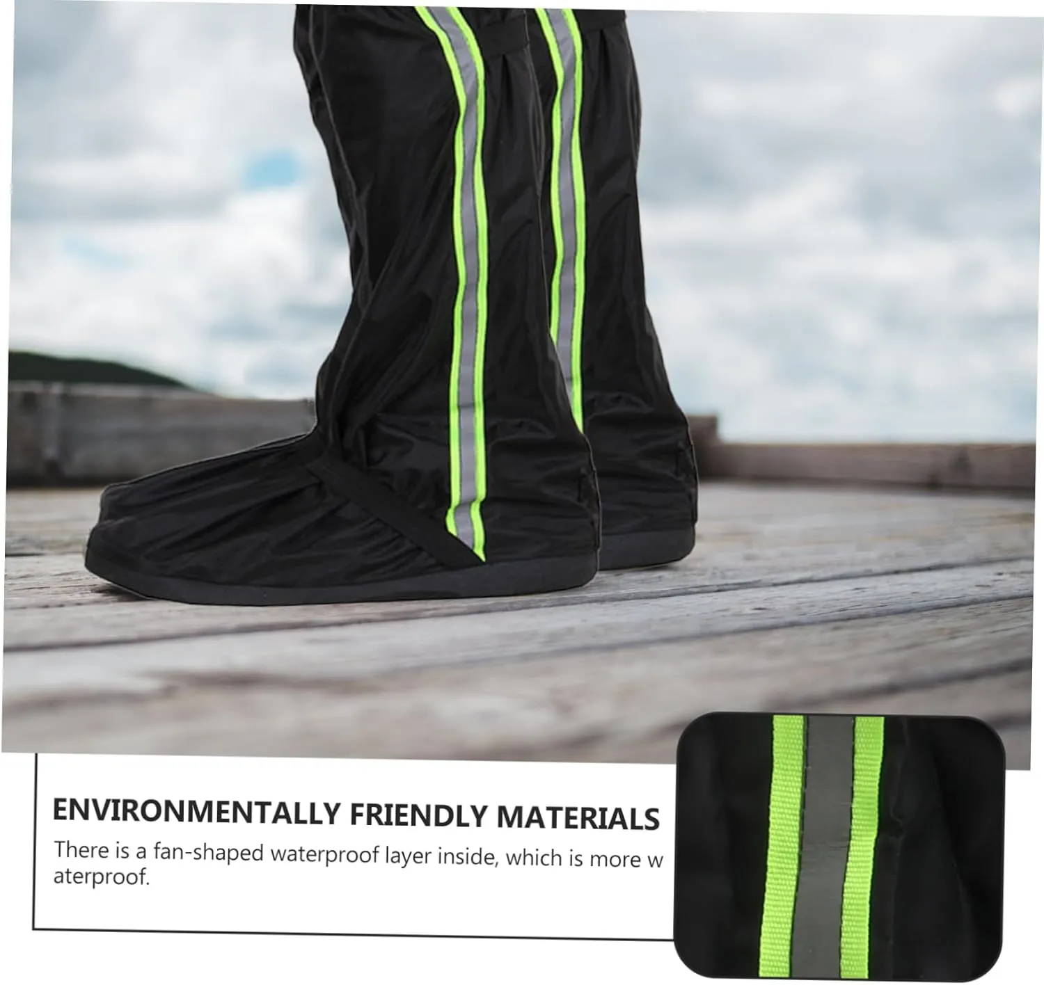 BESPORTBLE Shoe Cover Shoes Leg Sleeves for Men Shoe Sole Protector Rain Shoe Gaiters Boot Snake Rain Boots Outdoor