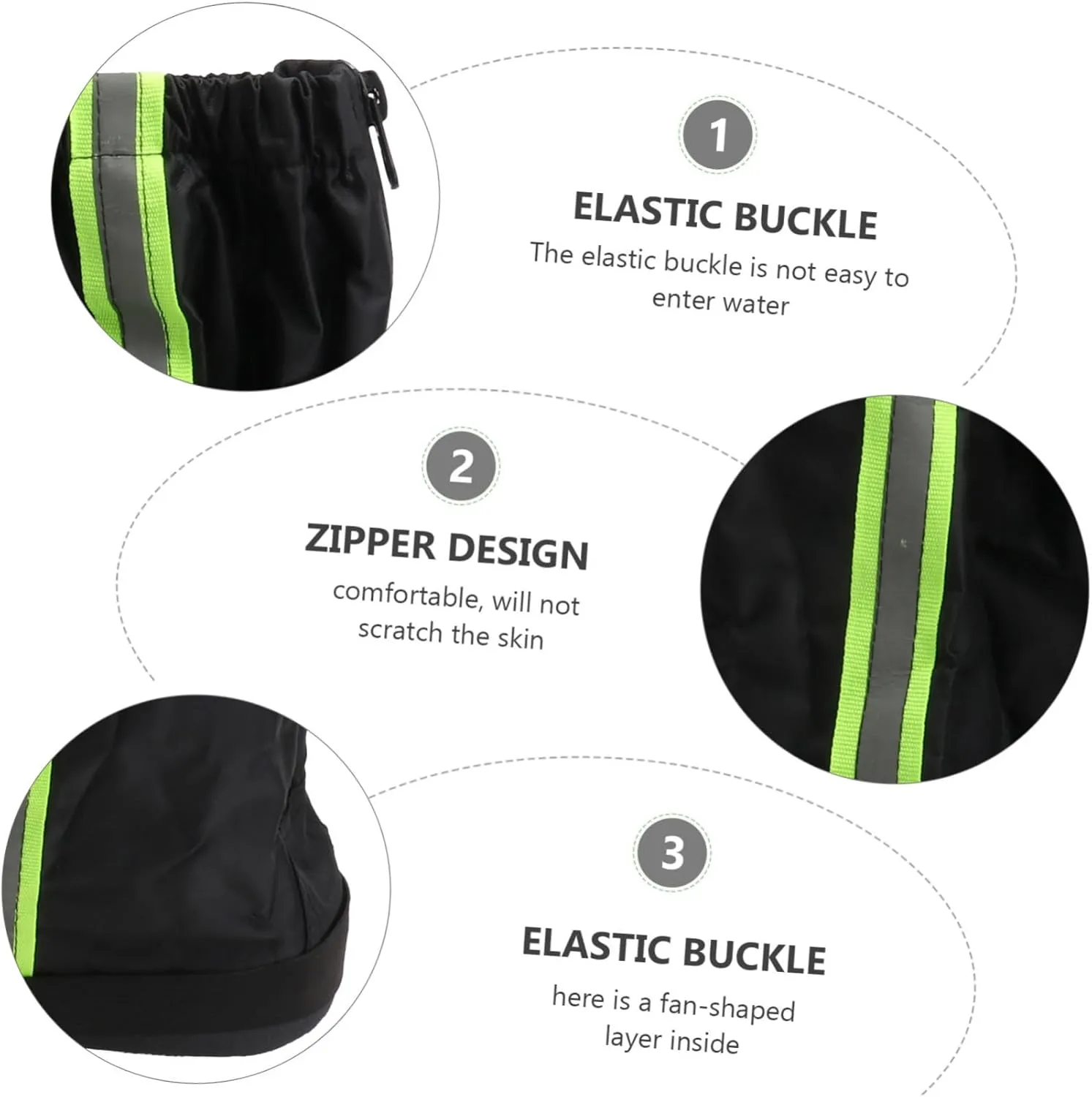 BESPORTBLE Shoe Cover Shoes Leg Sleeves for Men Shoe Sole Protector Rain Shoe Gaiters Boot Snake Rain Boots Outdoor